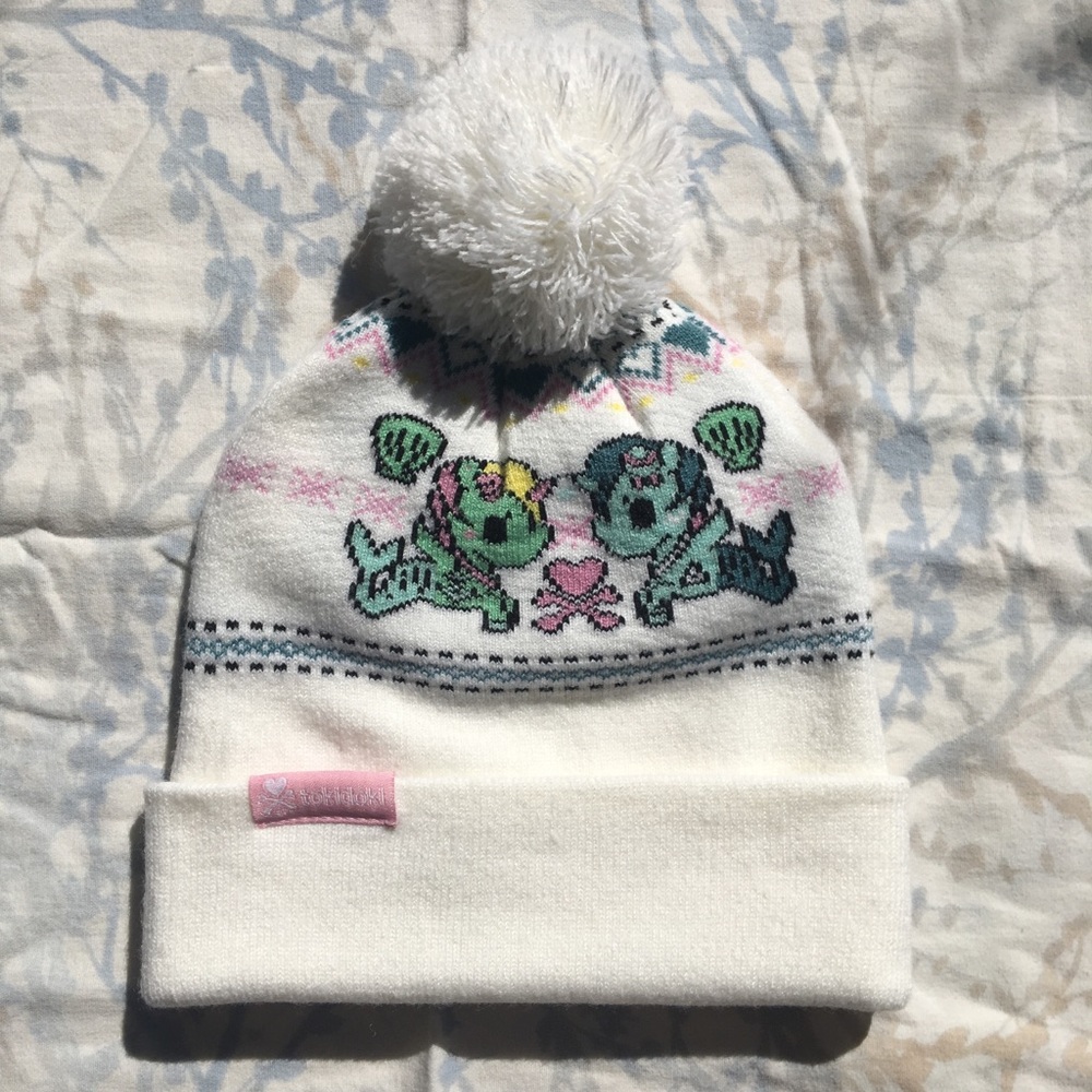 TOKIDOKI MERMICORNO INTARSIA KNIT POM BEANIE